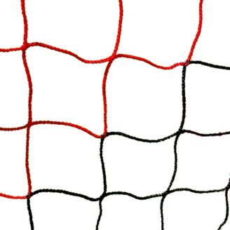 Filet de football - But à 11 - Boîte - 4mm Noir/Rouge