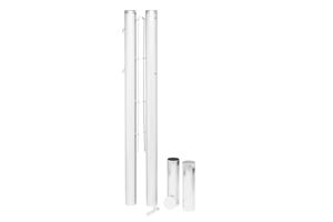 Poteaux ronds fixes en aluminium