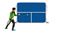 Mur de tennis aérien - différentes tailles