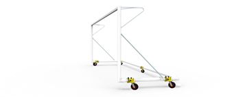 But de football à 11 auto-lesté et transportable avec roues multidirectionnelles