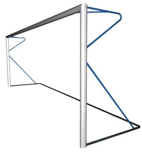 But de football à 8 - transportable - Bleu