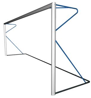 But de football à 8 - transportable - Bleu