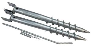 Ancrage au sol pour base de 8 pieds (38x1,8) (paire)