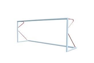 But de football 6 x 2,1m - 80mm aluminium - rouge