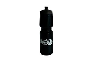 Bouteille d'eau POWERSHOT® noire avec bouchon rouge