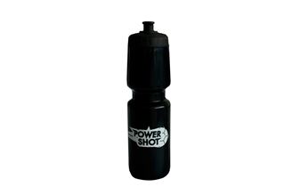 Bouteille d'eau POWERSHOT® noire avec bouchon rouge