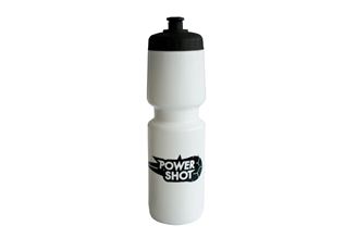 Bidon blanc de 750 ml avec bouchon noir