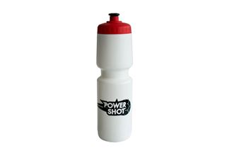 Bidon blanc de 750 ml avec bouchon rouge