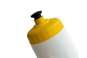 Bidon blanc de 750 ml avec bouchon jaune