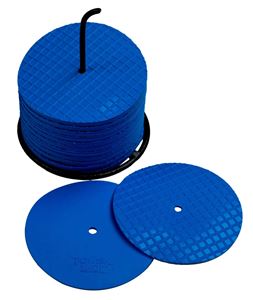 Lot de 24 marqueurs petits disques - Bleu