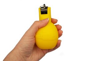 Sifflet à ampoule à main - Jaune