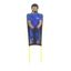 Lot de 3 mannequins flexibles imprimés - Bleu