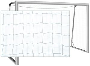 Filet de but de football pour jeunes Borussia 4 mm blanc
