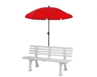 Porte-parapluie pour bancs en plastique