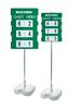 Tableau d'affichage Match Pointer sur pied - 2 tailles différentes