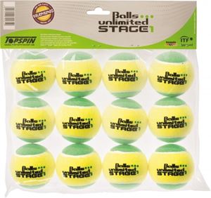 Balles de tennis Unlimited Stage 1 - paquet de 12