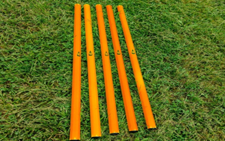Image sur Lot de 5 jalons orange 160cm