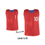 Lot de 10 chasubles réversibles numérotées (N° 1 à 10)