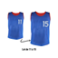 Lot de 5 chasubles réversibles numérotées (N° 11 à 15)